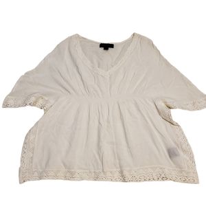 Seductions Boho Style Cream Colour Rayon Top
